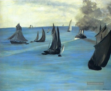  Impressionismus Kunst - Der Strand von Sainte Adresse Realismus Impressionismus Edouard Manet